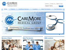 Tablet Screenshot of caremoremedicalgroup.com